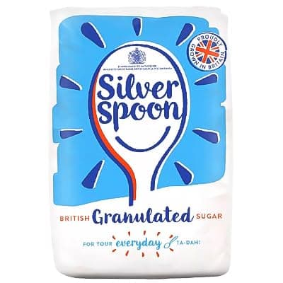 Silver Spoon White Granulated Sugar | Premium British Grown Sugar | 1kg (Pack of 15) - The Sweet Essence of Quality