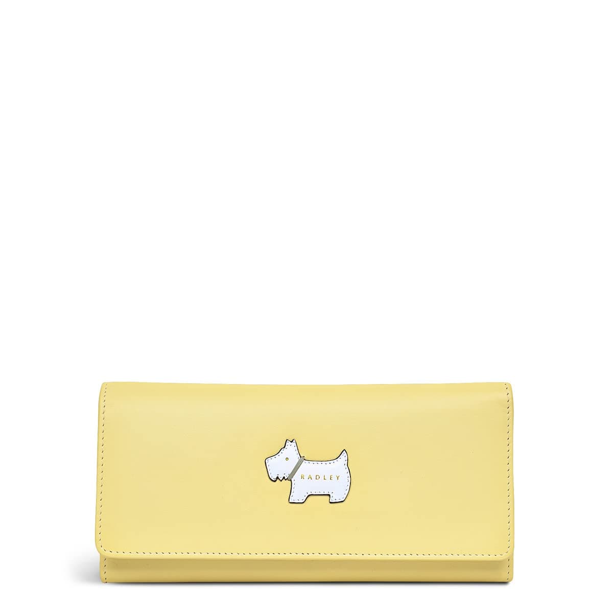 Radley London Heritage Radley Large Leather Flapover Matinee Purse in Meadow Yellow