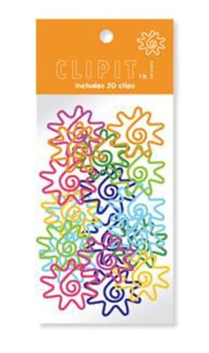 OOLY Super Sunburst Clip It Fun Shaped Paper Clips, 20-Count (134-16)