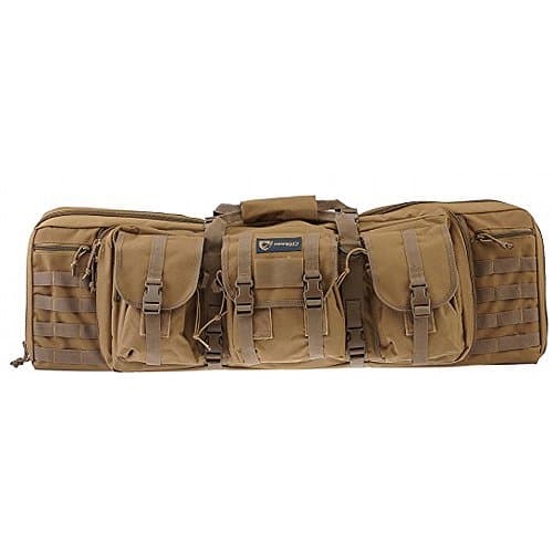 Drago Gear Tactical Double Gun Case Black OPS, DRAGOGEAR Tactical Double Gun Case Tan, One Size