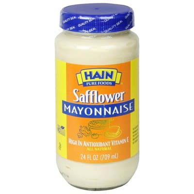 Hain Pure Foods Safflower Mayonnaise 24 Oz (Pack of 6)