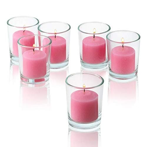 homedecor anurudh Paraffin wax Votive Candles, Pack of 6, Rose