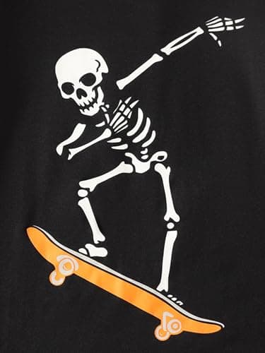 MyFav Boys Pajamas Sets Glow in Dark Skull Sleepwear Kids