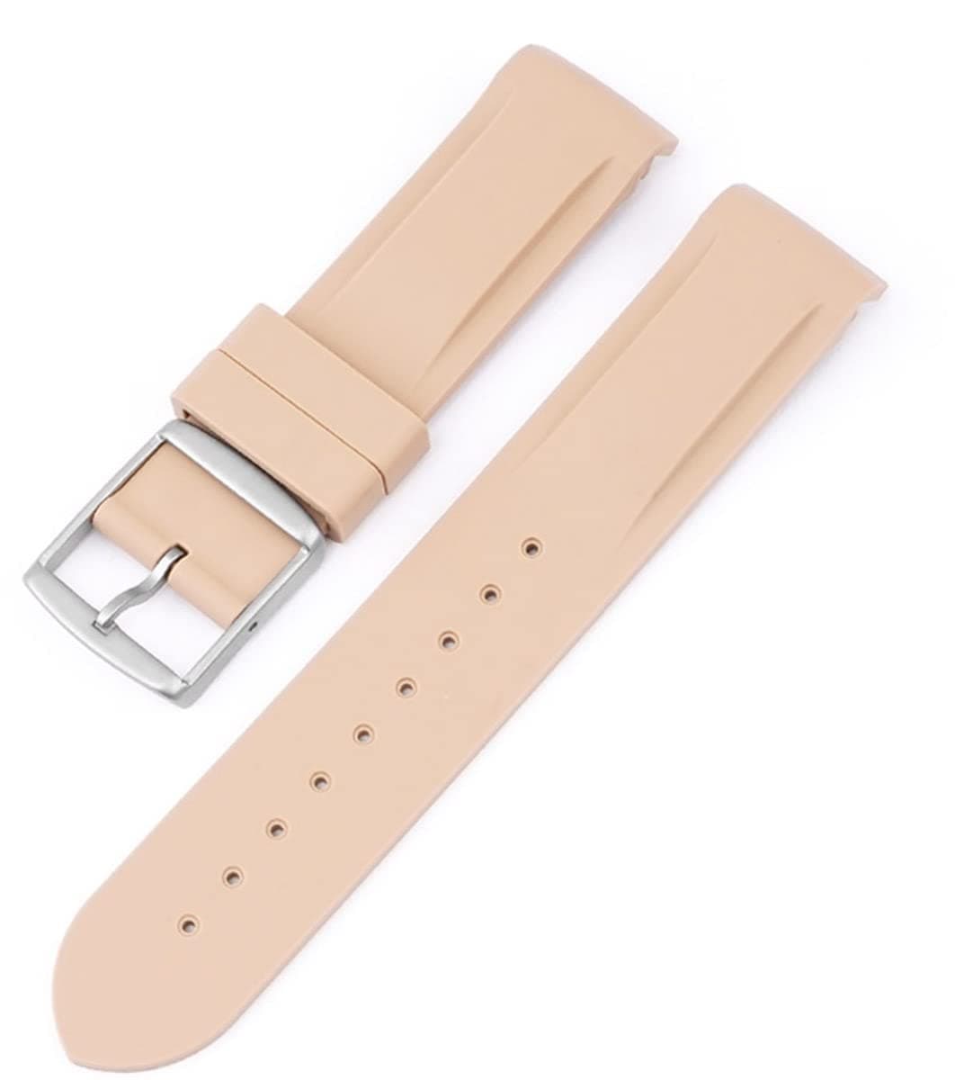 BBZSoft Rubber Strap New Silicone Watch Strap Compatible with Omega X Swatch Moon Watches Men Women 20mm Curved End Rubber Wrist Band