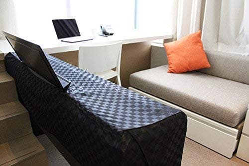 Digital Piano Cover for YAMAHA P225 / P223 / P145 / P143 / P125a / P125 / P115 / P105 / P45 / Kawai ES120 | PX150 | Roland FP30X and others | [Waterproof] 52.4 in x 11.8 in | Ebony Black