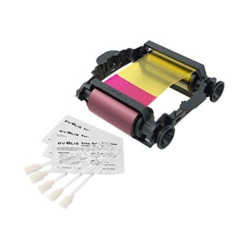 EvolisYMCKO Color Ribbon - 100 prints For Badgy1 Printers (VBDG204EU) by Evolis