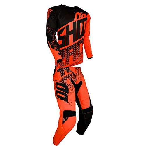 Shot Race Gear Contact Venom Neon Orange Jersey/ Pant Combo - Size X-LARGE/ 36W