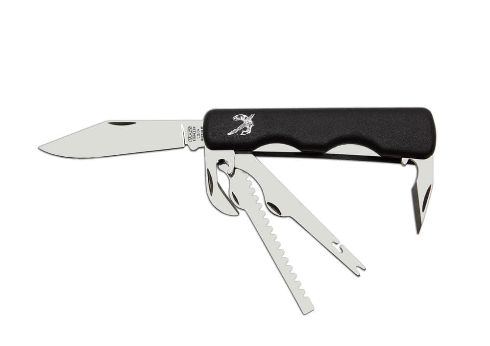 Multi-functional Fishing Knife: The Angler 338-NH-5B is a Versatile Tool Featuring a 420 Stainless Steel Blade, an Integrated Fish Scaler, and a Built-in Line Cutter