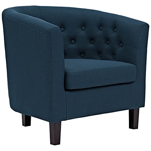 Modway Prospect Upholstered Fabric Contemporary Modern Accent Arm Chair in Azure