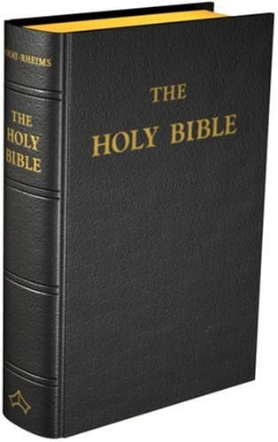 Douay-Rheims Bible [Large size, black hardcover]