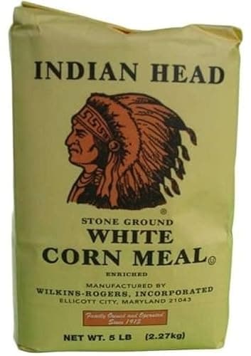 VORAGA Indian Head Corn Meal Stone Ground White 5lb Bag