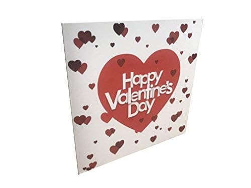 Valentines Day Card Square - Foiled Finish (Includes Red Envelope and Seal)
