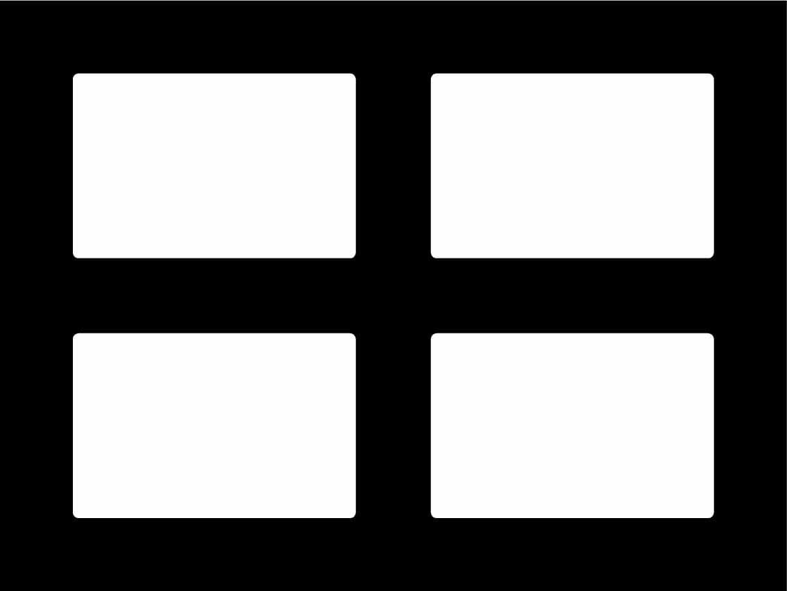 Mario Acerboni V/Z Overlays Contemporary 4 (6x4) Black pack of 5