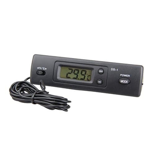 Black LCD Digital Thermometer with Wired for Fish Tank Aquarium