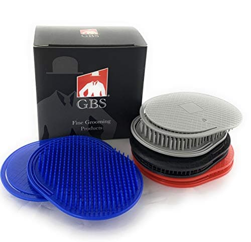 GBS 8pcs Multi Coloured Palm Brush for Men OR Women, Portable Hair Brushes Beard Shampoo Brushes Pocket Comb Scalp Massager Brush for Travel