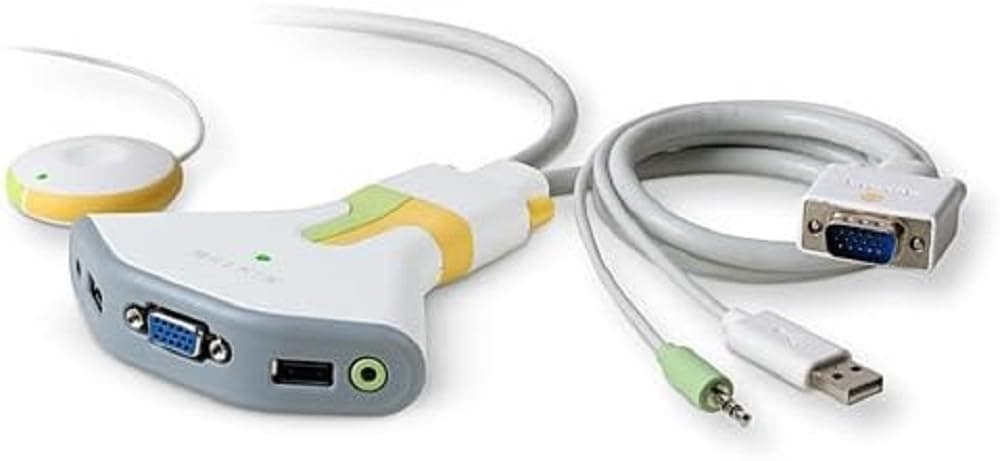 BelkinFlip 2-Port KVM Switch with Audio Support (USB Connection)