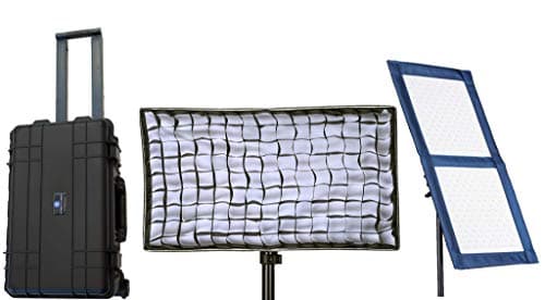 Intellytech 2 Light Kit - LC-100 1x2 Foldable LED Mat (Gold Mount)
