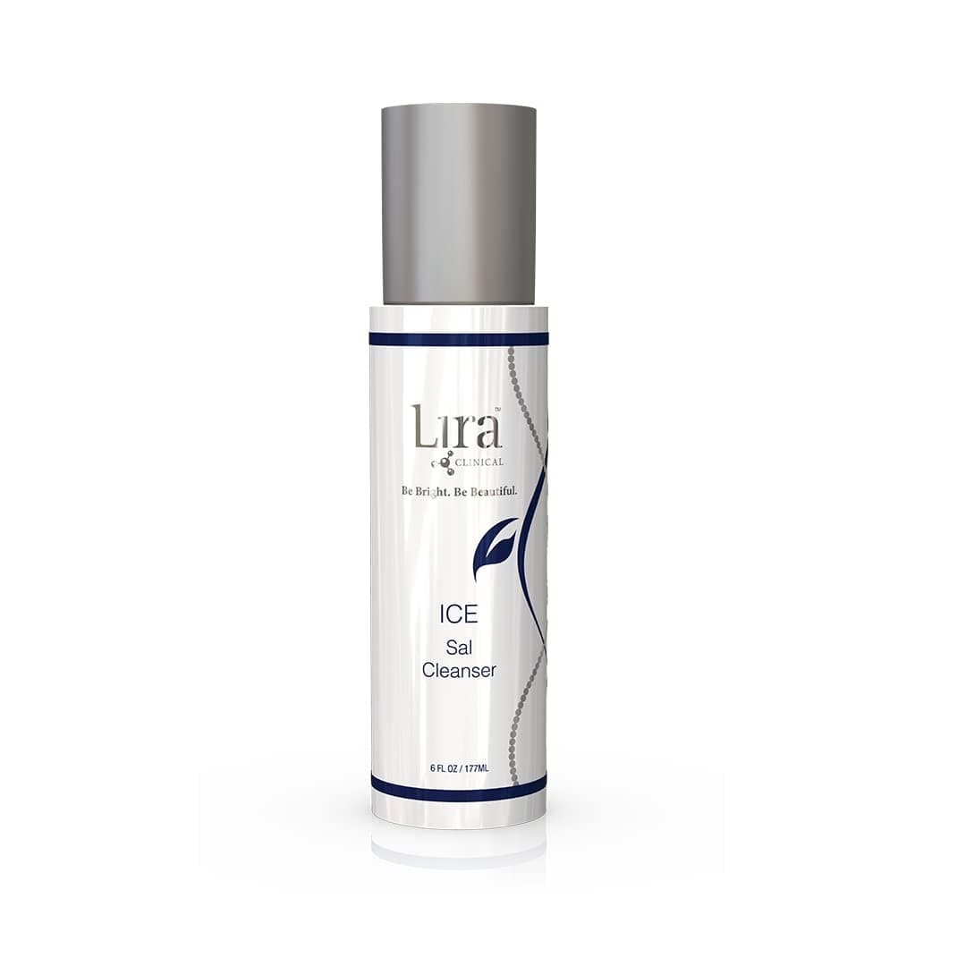 Lira Clinical ICE Sal Cleanser – Salicylic Acid Face Wash with Plant Stem Cells, Echinacea and Peptides – Cooling Exfoliating Facewash – Gentle Clarifying Travel Size Daily Facial Cleanser - 6 Oz