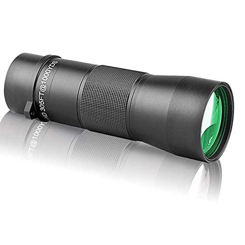 Gosky 10x42 Metal Monocular Telescope, Handy Ultra HD Monocular for Bird Watching Sports Travelling Camping Hiking Hunting and Outdoor Activities (Black)