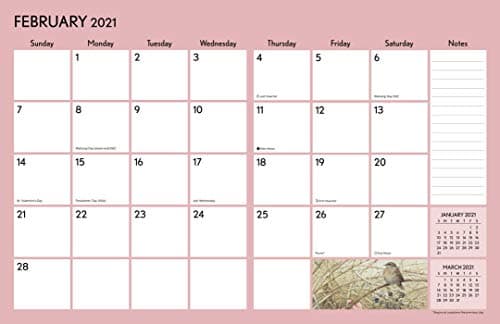 Marjolein Bastin Nature's Inspiration 2021 Large Monthly Planner Calendar