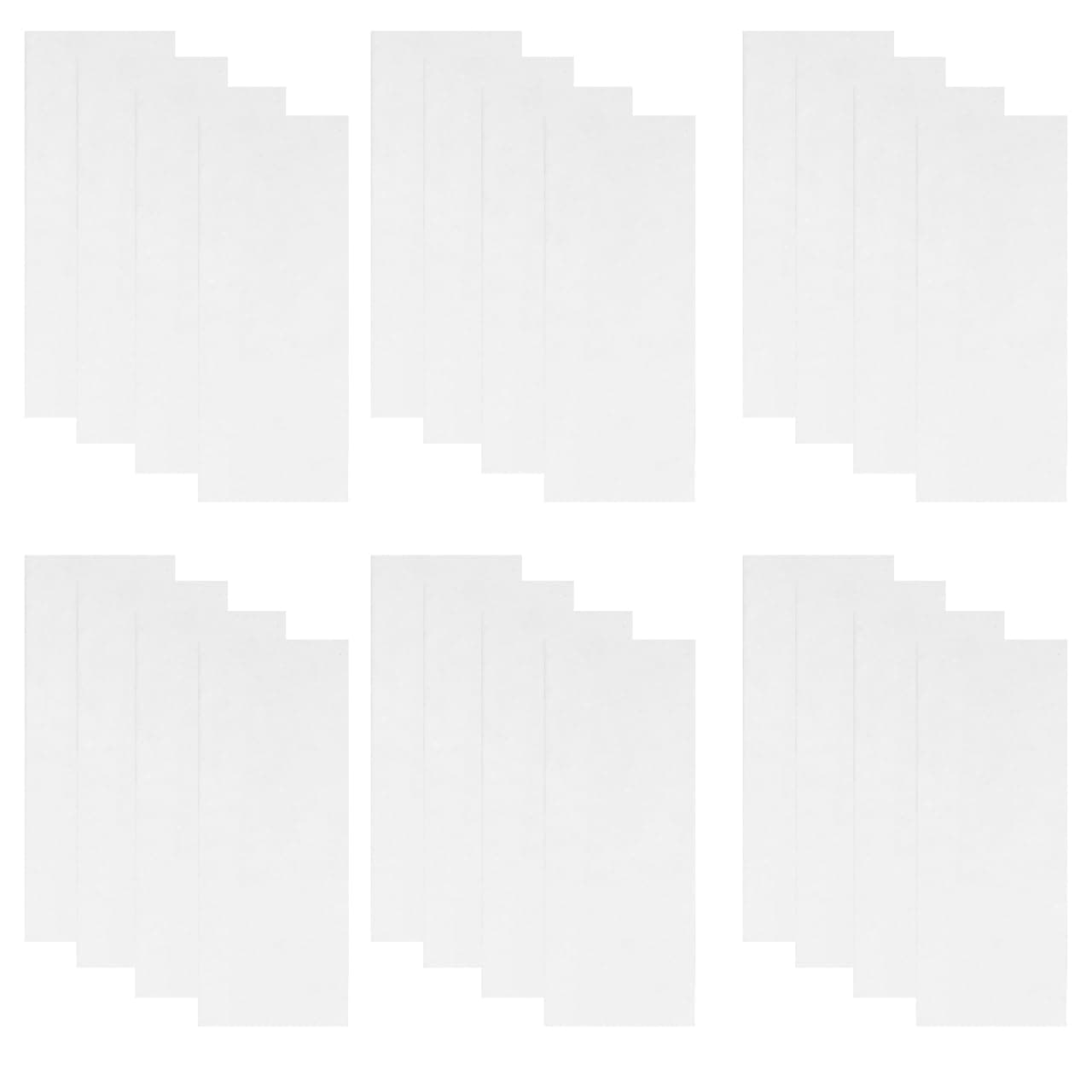 TEHAUX 500pcs Grade 1 Chromatography Paper Strips, 3 x 1 Inches Laboratory Filter Paper Rectangular for Pigment Separation Science Experiment Classroom School White