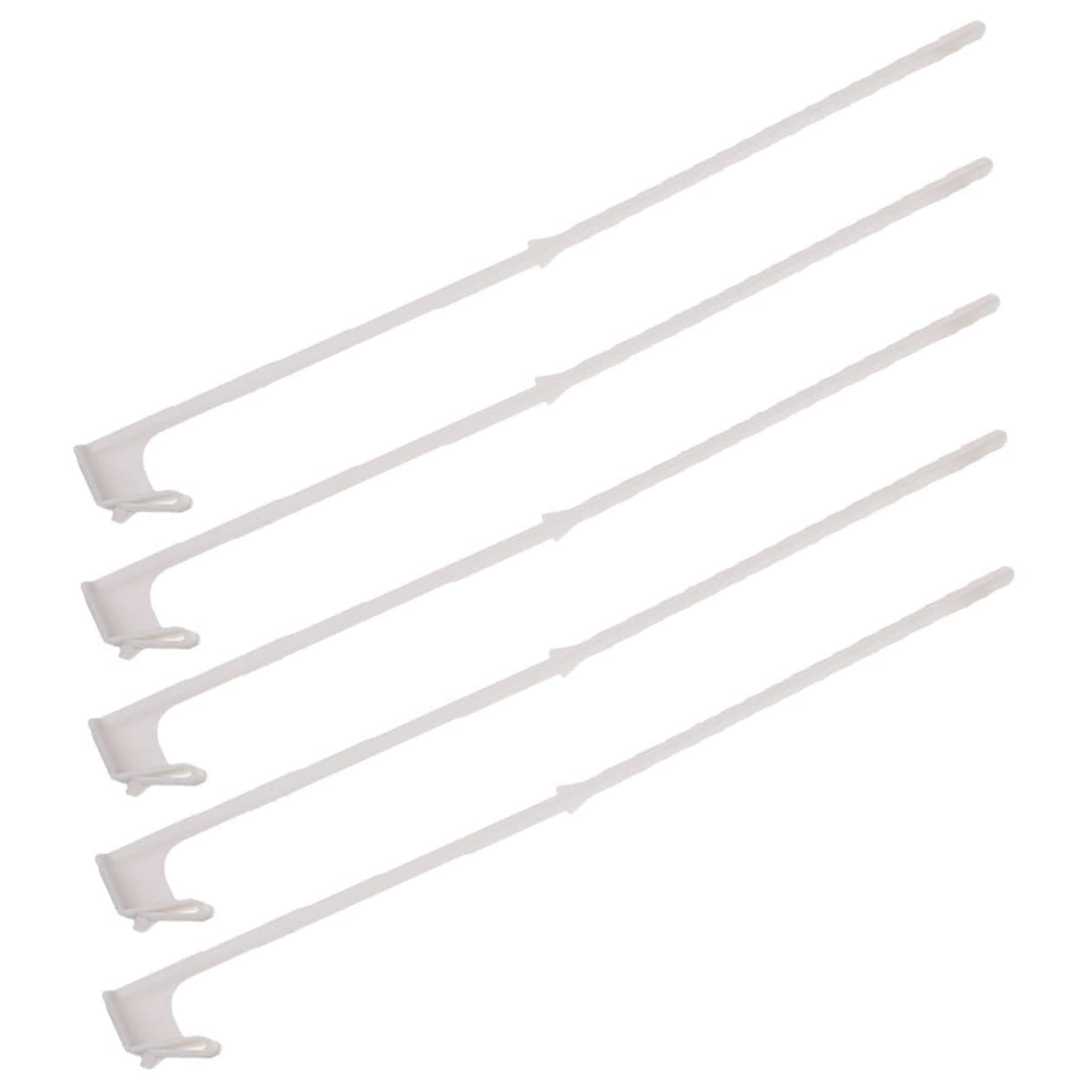 Yardenfun 5Pcs Car Window Flagpoles 44cm Clip-on Flag Holder Set 12Pcs Adjustable Window Clips for Car Truck Bus Electric Smooth Surface