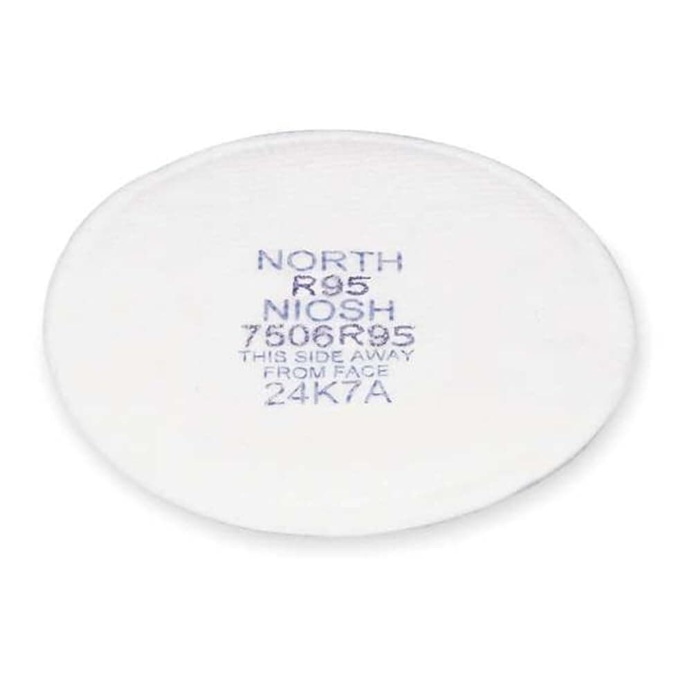 North by Honeywell 7506N95 Particulate Filters, Cartridge/Filter, Non-Oil Particulates, N95, Purple (Pack of 10)