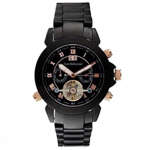 Jean BellecourMen's Analogue Classic Quartz Watch with Stainless Steel Strap REDS6