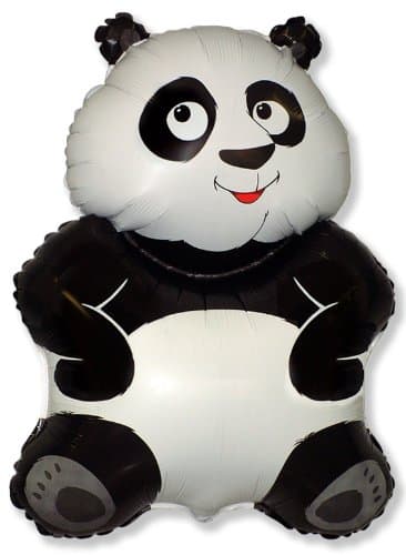 Giant Panda Helium Foil Balloon Supershape 901509 22"/56cm.h x 19"/47cm.w