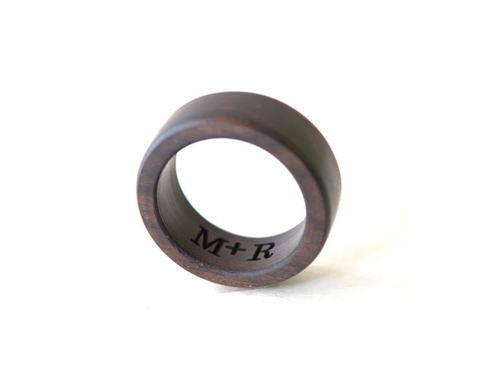 Ebony Wood Ring, Mens Wedding Band, Brown Ebony Ring, Women Wedding Ring, Wedding Ring, Unisex Ring, Wooden Wedding Jewelry, Ebony Jewelry, Holiday Gift