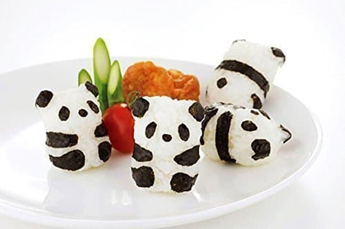 LOOKOUT 3D Rice Ball Mold Mould With Nori Punch Sushi PANDA Shape