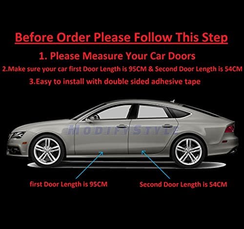 Side Beading/Side Cladding/Door Garnish/Door Protector Chrome Suitable for KIA Seltos (2019 to Present) (Set of 4pcs)