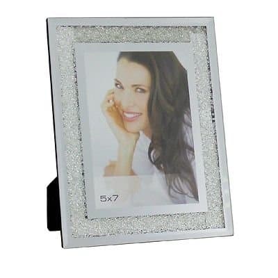 Advantage 999 Ltd Exclusive Swarovski Crystal element Filled Photo Frame 5 x 7 FOR WEDDING, ANNIVERSARY,ENGAGEMENT