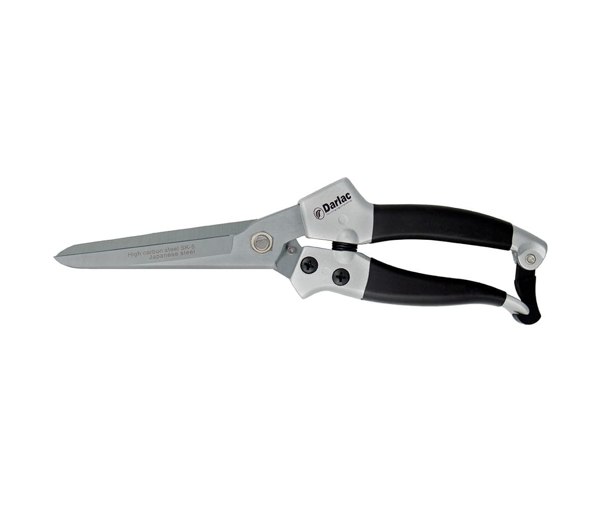 Compact Shear – Lightweight Shears for Gardening – Longer & Broader Blades For Tackling Heavier Growth Precision Tensioned SK5 High Carbon Steel Blades – Non-Slip Grip Easy To Use Single-Handed