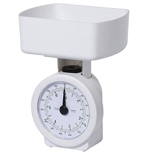 Salter Tesco Branded 3kg Compact Mechanical Kitchen Cooking Weighing Scales White