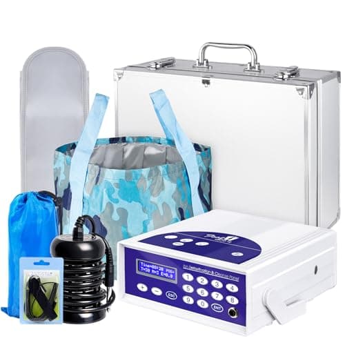 Ionic Detox Foot Bath Machine, Negative Hydrogen Foot Detox Machine Ionic Detox Foot SPA System with Collapsible Basin, Far Infrared Belt