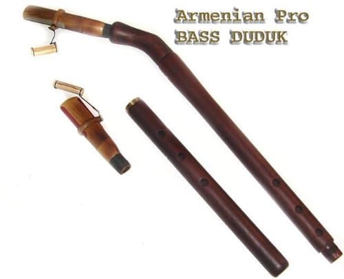 BASS DUDUK ARMENIAN DUDUK Professional with 3 Reeds and Musical Instructions Made from Apricot Wood --- Flute Oboe Zurna Mey Balaban Kaval