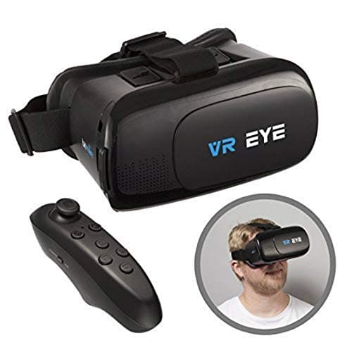 VR 3D Virtual Reality Glasses Headset + Bluetooth Controller for Android devices