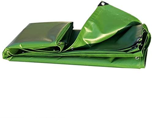 YUEDAI Thicken Waterproof Tarpaulin Tarp Ground Sheet Cover Tent Rain Shelter PVC Coating Heavy Duty Reinforced Outdoor,Multi Sizes,600G/M² (Color : Olivaceous, Size : 1.5x2m)