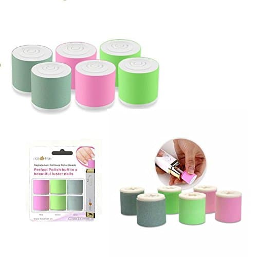 Replacement Rollers for Electric Nail Care System - Pack of 6 High Quality Seamless Rollers