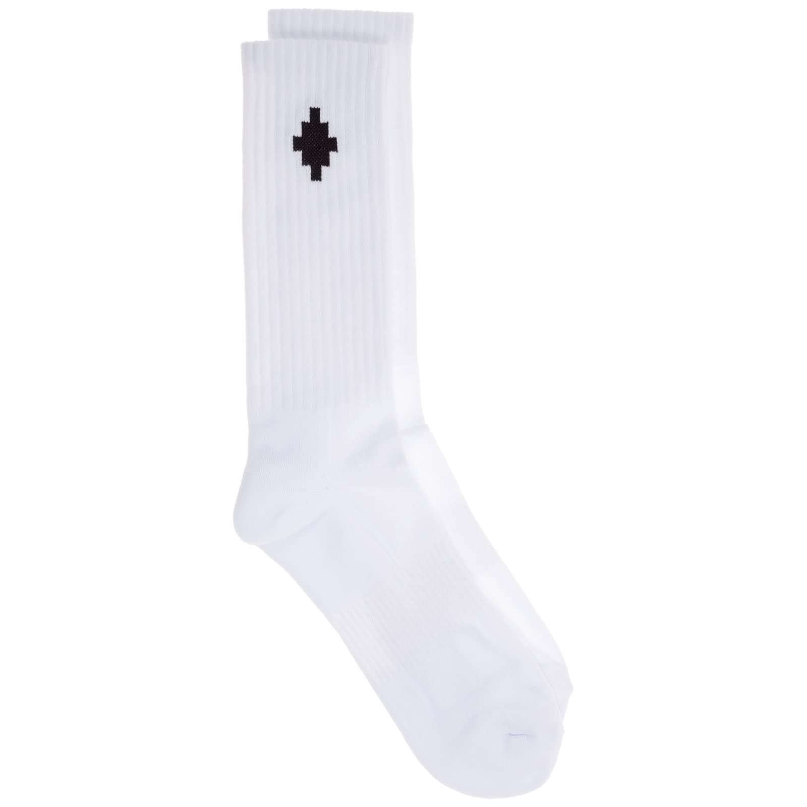 men knee high socks Cross bianco