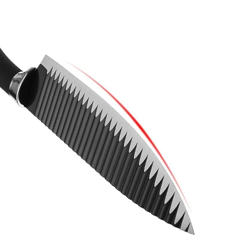 LUVINA Professional Stainless-Steel Chef Knife, Bolster, Multipurpose Use for Home Kitchen or Restaurant -Black