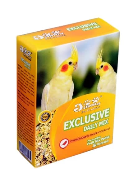Jimmy Pet Products Mix Fruit Pellets & Calcium Bird Food for Cockatiel of All Life Stages 400 G, 1 Count