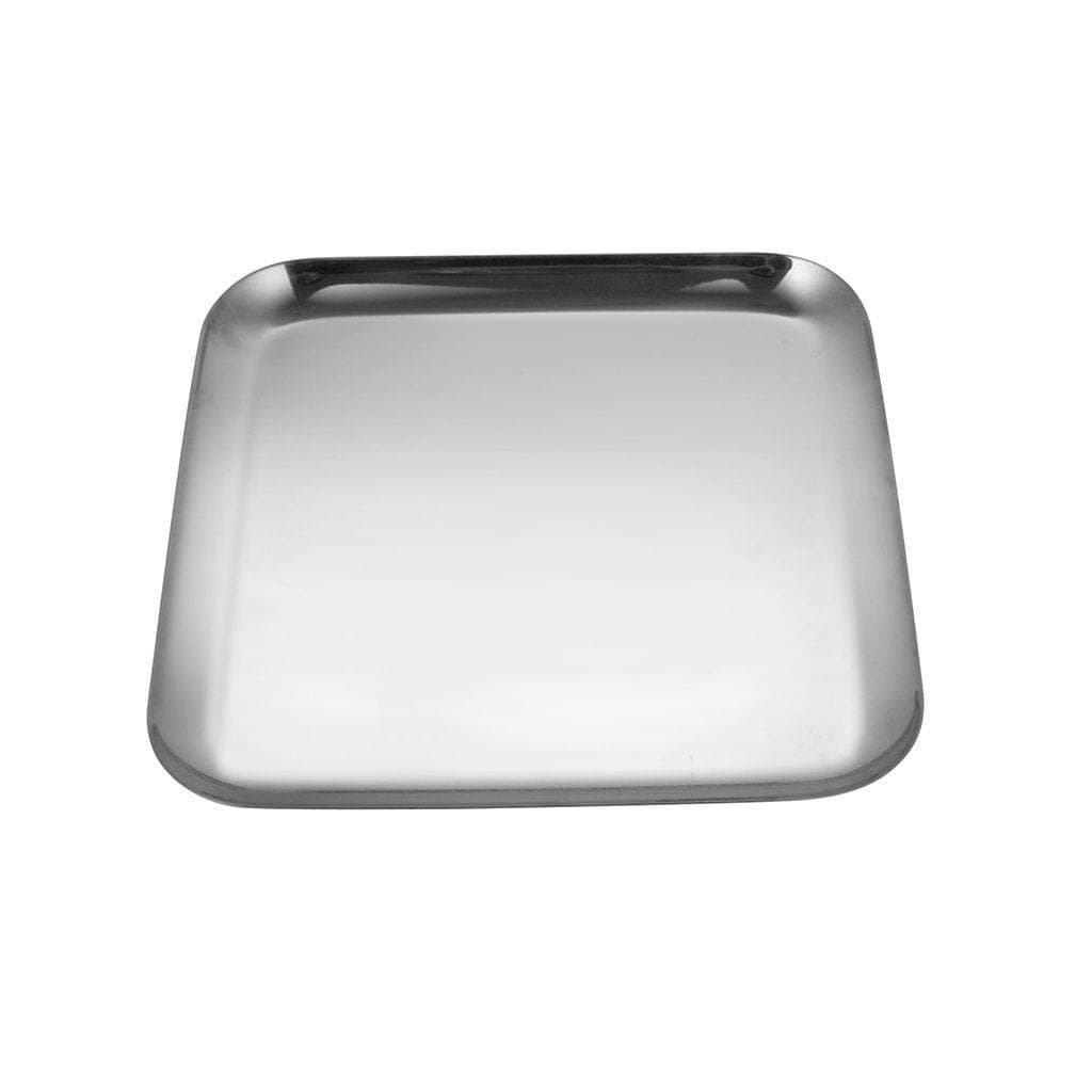 Stainless Steel Heavy Weight Robusto Square Tray, Awesome Shape, Silver Color, 20 cm