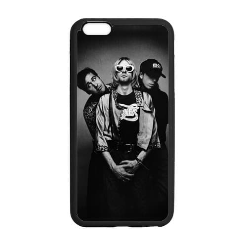 Nirvana, iphone6 Cover, iphone 6 TPU Gel Case, iphone 6 Skin, Custom TPU iphone 6g Back Case, 4.7 inch, Black/White