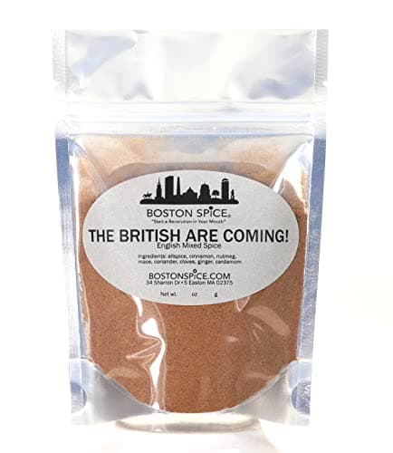 Boston Spice The British are Coming English Mixed Spice Pudding Apple Pumpkin Pie Spice Blend for Baking Cakes Donuts Pastry Desserts Coffee Hot Chocolate (Approx. 1 Cup of Spice)