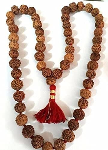 Rudraksha Rosary / 7 Mukhi Seven Faced / 54 Beads Mala Mahalaxmi