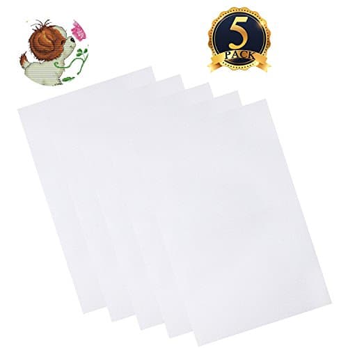 12 by 18 Inch Aida Cloth Classic Reserve Cross Stitch Cloth, White, 14 Count 5pcs …