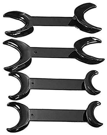 Superdental Double-headed T-Shape Intraoral Cheek Lip Retractor Opener Black Large and Small