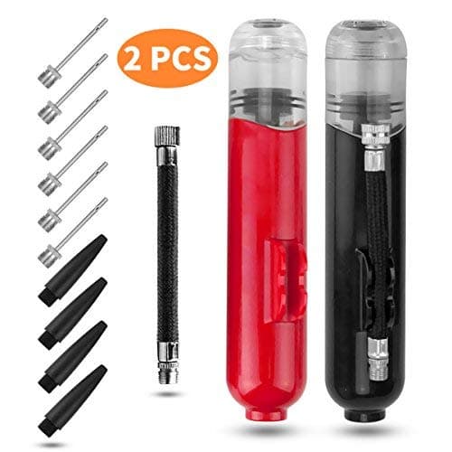 Athletic Ball Pump, Dual Action Ball Pump, 6" Mini Air Soccer Balls Pump, Have 8 Needles And 4 Nozzle For Soccer Ball, Basketball, Volleyball, Football And For Child Balloon Etc, Hand Inflator Pump